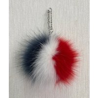 FOXポンポンバックチャーム 