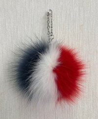 FOXポンポンバックチャーム 
