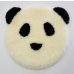 画像1: ムートン パンダクッション（毛丈2.8ｃｍ） (1)