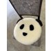 画像2: ムートン パンダクッション（毛丈2.8ｃｍ） (2)