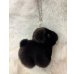 画像2: 「子犬」ヌートリア毛皮のぬいぐるみチャーム (2)