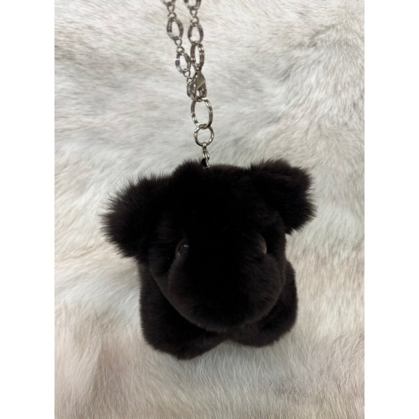 画像3: 「子犬」ヌートリア毛皮のぬいぐるみチャーム