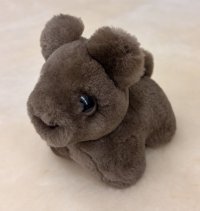 「子犬」ヌートリア毛皮のぬいぐるみチャーム