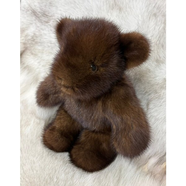 画像1: 「ミンク「くま」のぬいぐるみ (1)